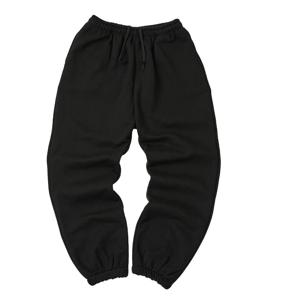+82GALLERY Plain Pants BLACK - plus82gallery