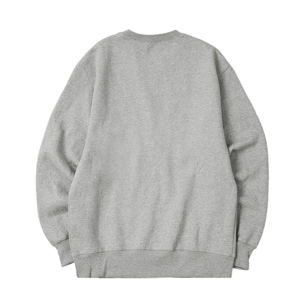 +82GALLERY Plain Sweatshirt_MELANGE - plus82gallery