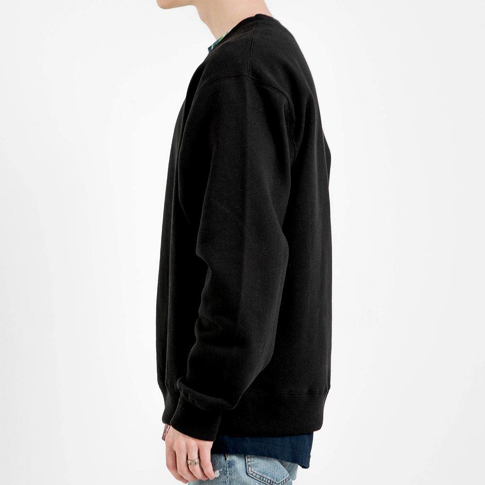+82GALLERY Plain Sweatshirt_BLACK - plus82gallery