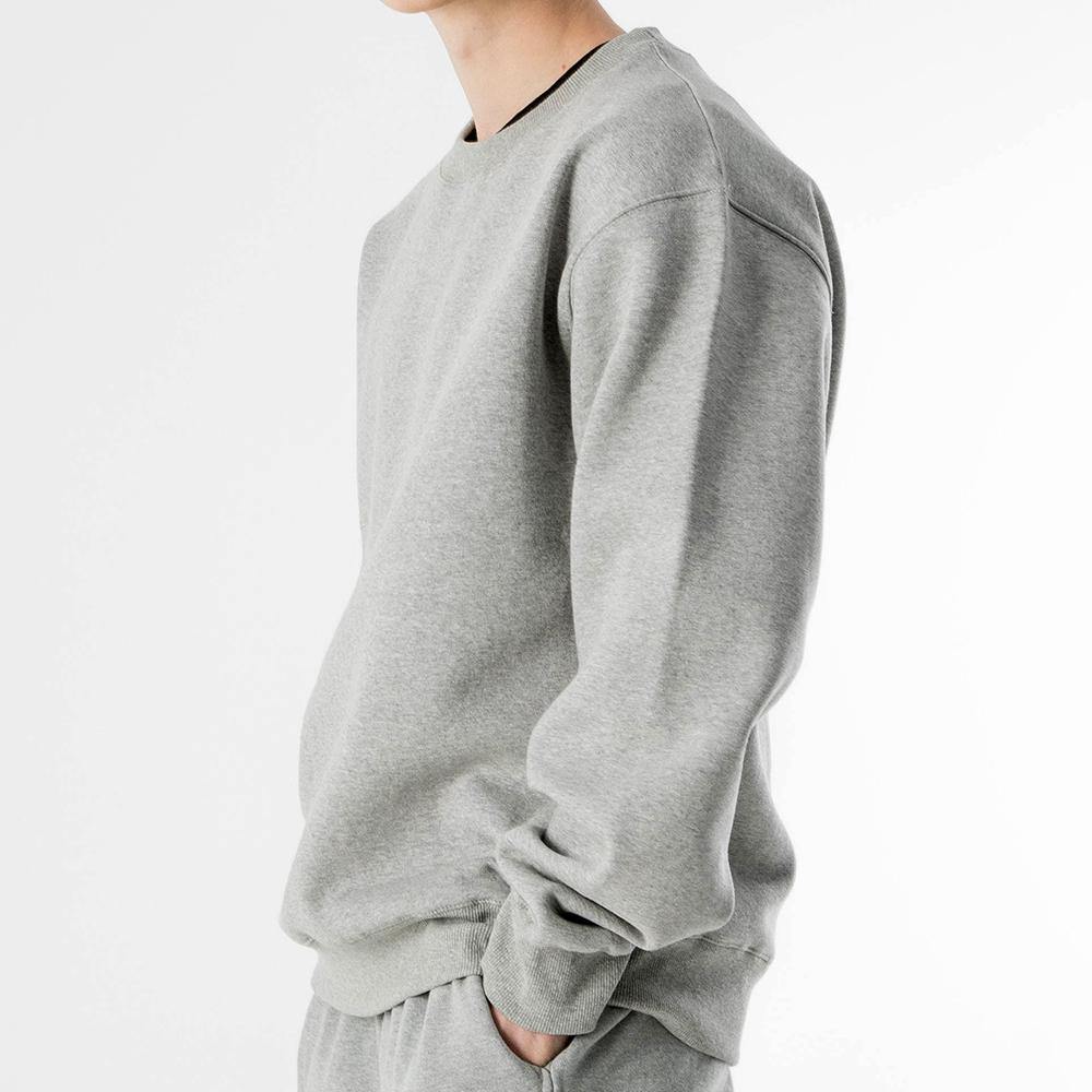 +82GALLERY Plain Sweatshirt_MELANGE - plus82gallery