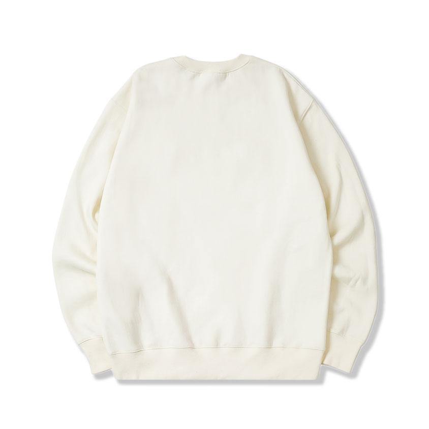 +82GALLERY Heavy Blend Cotton Sweat Shirts_White - plus82gallery